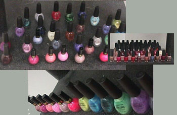 Nail polish! - Variety of different shades of nail polish! . .