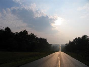 Lookout Mountain - A photo of the road to Lookout Mountain, not sure where it is, so if anyone has any idea let me know!