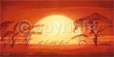 Sunrise With Giraffess Leon Wells - Sunrise With Giraffes, Leon Wells