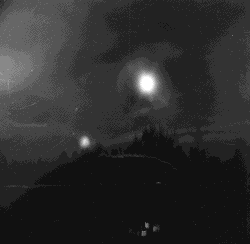 Ball Lightning - Here is some ball lighting at dark over the houses. Ball Lightning - Here is some ball lighting at dark over the houses.