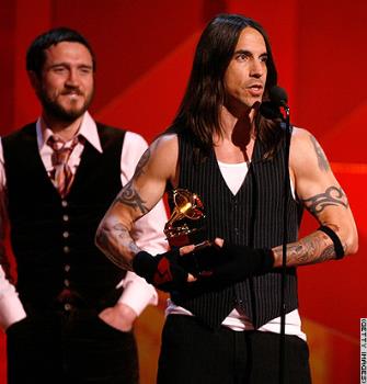 Red Hot Chili Peppers winning Grammy - Red Hot Chili Peppers winning a Grammy Award