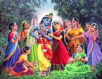 Lord Krishna with Gopis - rasleela