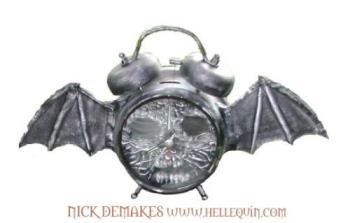 alarm clock - Imagine waking up to this every morning lol. it looks cool but i wouldn't want it to be the first and last thing i look at before and after i wake up!