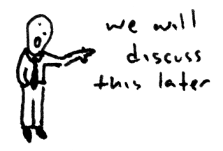 discussions, discussions - to discuss or not to discuss
