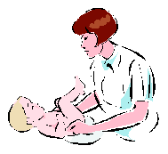 Changing the baby&#039;s diaper - Just keep her safe!