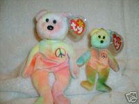 Peace Beanie Babies - My mother and my sisters were crazy over Beanie Babies back in the 90s.