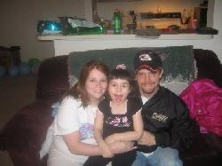 my family - my daughter, my fianace, and of course me