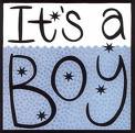 Graphic announcement - Male Child - Graphic announcem.ent of childbirth - its a boy