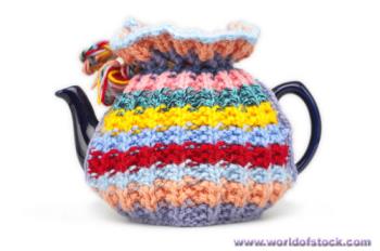 Teapot - Traditional Knitted Teapot and Teacosy.I always drink tea at my breakfast.