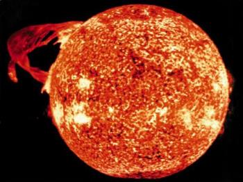 sun logn way from earth - still spreding light to somany house 