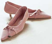 pink suede kitten heels - comfortable