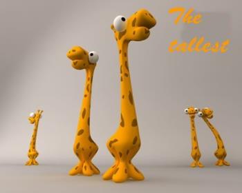 The tallest - Being the tallest,is a gift. No one can reach the viewing level equivalent to these individuals, no matter how hard they try.