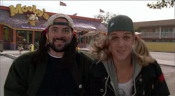 Jay and Silent Bob in Clerks II - Jay (Jason Mewes) and Silent Bob (Kevin Smith) in Clerks II.