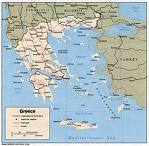 greece, my homeland - map