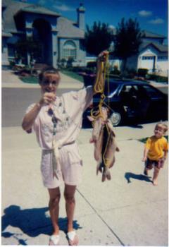 Fish I caught - This is me showing off the fish I caught.