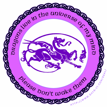 Purple dragon seal - Dragons rock and rule