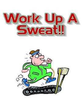 Sweating - Man working up a sweat