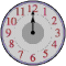 Tempis Fugit - Fast moving animated clock.