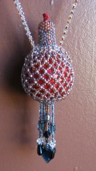 Beaded Gourd Necklace - The necklace I just finished for the Bead4You winter challenge.