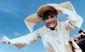 Flying Nun - Sally Margaret Field was a nun with super power in the film Flying Nun, she can fly up in the sky like super man.