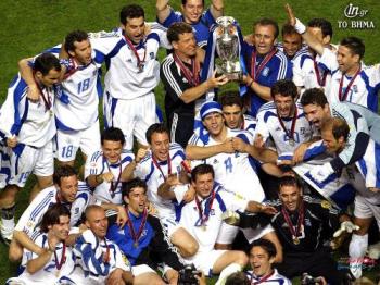 Euro 2004 - Greek team..The winner of Euro 2004