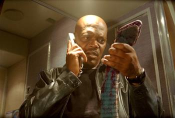 Samual L. Jackson - Samual L. Jackson in Snakes on a Plane.