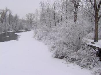 Winter on the River... - I took this picture last month just after a snowfall.

