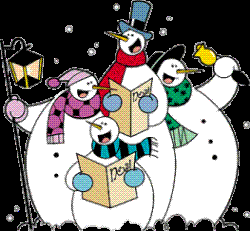 Snowmen carolling - Snowmen singing carols