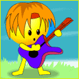Guitar Boy - Cartoon boy playing guitar
