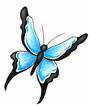 BLUE BUTTERFLY OF PEACE - Blue butterfly of peace.
