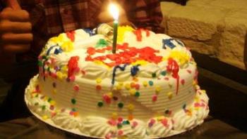 Birthday cake - Wish you a happy birthday.