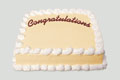 Cake with Congratulations - Congratulations cake.