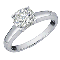white gold engagement ring - This ring has a one half carat diamond, set in white gold. I would wear it any day, and if it had family meaning, I would be proud to have it.
