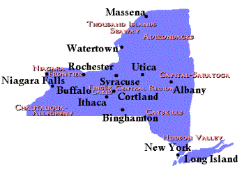 State of New York - New York State map
