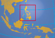 Philippines - Map showing the Philippines and her neighbors.