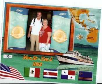 Nov.2005 Thom and I leave for a Panama cruise fr - Nov.2005 Thom and I leave for a Panama cruise from Ca to Fl