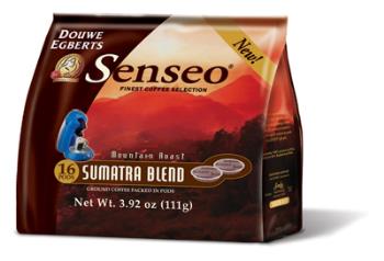 Sumatra Blend by Senseo - The Senseo Sumatra blend claims to be a more bold and intense roast than it&#039;s counterparts and comes from a higher more mountainous Arabica bean. 