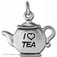 Tea - silver tea charm