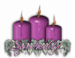 3 candles - 3 purple candles