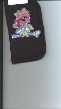 eyeglass case with flowers - This is just the first one I made I have learned something to do different next time