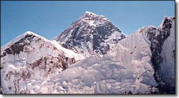 Mout Everest - Mt. Everest, with Nuptse in the foreground