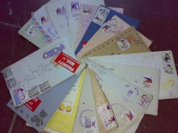 letters - just a few of the letters i received from friends