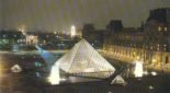 Pyramid Entrance to the Louvre Museum in Paris - photo of the Pyramid entrance to the Louvre Museum in Paris at night. Was used in the 2006 movie The Da Vinci Code starring Tom Hanks