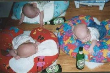 Parent of the Year Award - Drinking babies