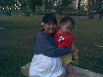 Burnham Beauties - Me and my daughter at Burnham Park, Baguio City, Philippines last week.. April 11, 2007..