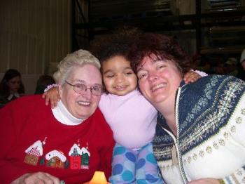 My trusting family members - My mom, neice and sister.