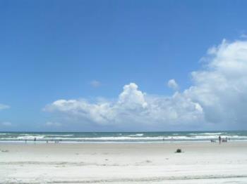 Clouds on the beach - I like to paint beach scenes and I like clouds.