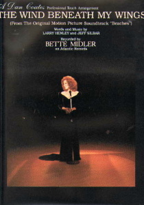 Bette Midler - The Wind Beneath My Wings - Image of CD cover for the Song The Wind Beneath My Wings sung by Bette Midler