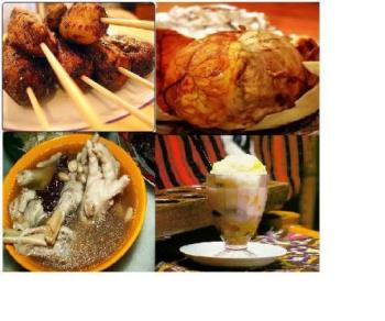 Filipino Street Foods - Banana Cue, Balut, Chicken Legs, Halo halo