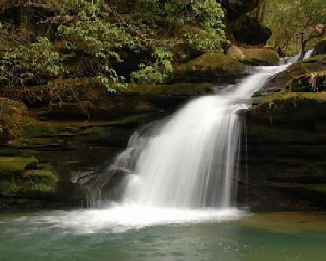 Waterfalls - A low waterfalls.